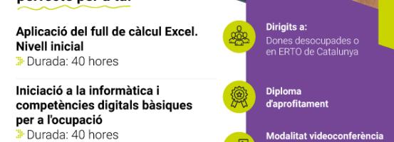 Obre les portes a noves oportunitats laborals i potència el teu perfil digital amb els cursos 100% subvencionats pel Servei Públic d'Ocupació de Catalunya (SOC) i finançats per la Unió Europea a través del Pla de Recuperació, Transformació i Resiliència – NextGenerationEU.