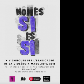 Cartell de la XIV edició del Concurs per l'eradicació de les violpencies masclistes