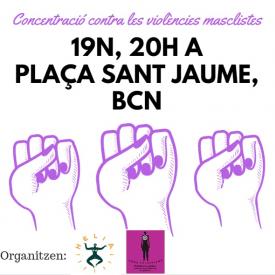 Cartell de la concentració #19N prou violències