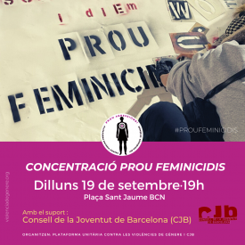 Concentració Prou Feminicidis setembre