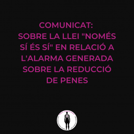 Sobre la Llei "Només Sí és Sí" en relació a l'alarma generada sobre la reducció de penes