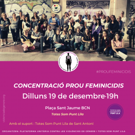 Concentració #ProuFeminicidis