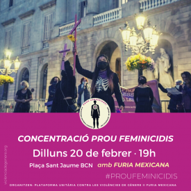 Concentració #ProuFeminicidis