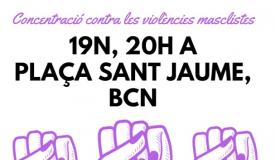 Cartell de la concentració #19N prou violències