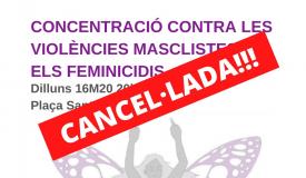 Concentració cancel·lada