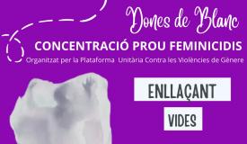 Nova concentració per denunciar els feminicidis i rendir homentage a les dones assassinades al mes de juny