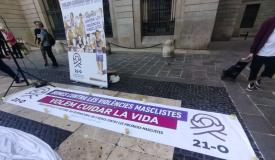 foto de la pancarta xarxa 21