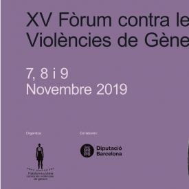 Portada XV Fòrum contra les violències de gènere