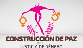 Imatge de la campanya "Construcción de paz con justicia de género"